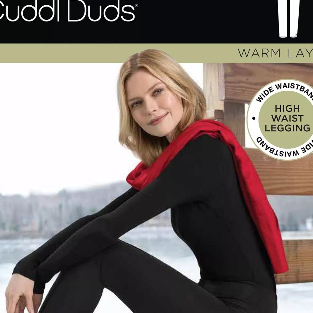 #1478 Cuddl Duds Plus Size Softwear with Stretch High-Waist Leggings - Charcoal - Picture 9 of 9
